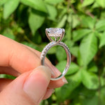 Load image into Gallery viewer, Pear Shape Promise Ring - 925 Sterling Silver - 4.0 Ct  AAAAA CZ
