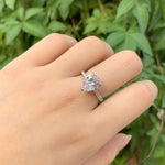 Load image into Gallery viewer, Pear Shape Promise Ring - 925 Sterling Silver - 4.0 Ct  AAAAA CZ
