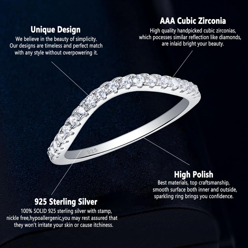 Stackable Engagement Sterling Silver Band with Cubic Zirconia