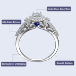 Load image into Gallery viewer, 3 Pcs 925 Sterling Silver Wedding Rings 1.4 Ct Pear Shape 5A CZ
