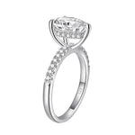 Load image into Gallery viewer, Pear Shape Promise Ring - 925 Sterling Silver - 4.0 Ct  AAAAA CZ
