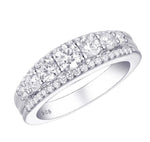 Load image into Gallery viewer, Eternity Band Sterling Silver Ring 1.2Ct Rnd Cut AAAAA CZ
